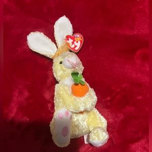 TY  🐇 beanie babies 10 years nibbles the rabbit nwt